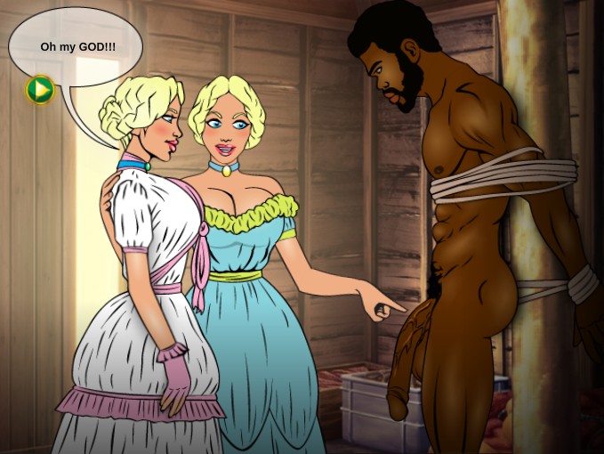 Adult Cartoon Sex Games - Hungry for Black Cock - Naked girl flash game