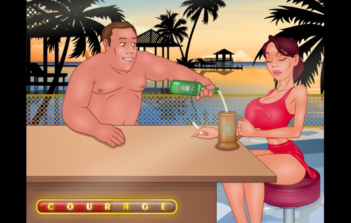 Make her drunk - Life sex flash game