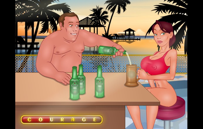 Drunk Cartoon Porn - Make her drunk - Life sex flash game